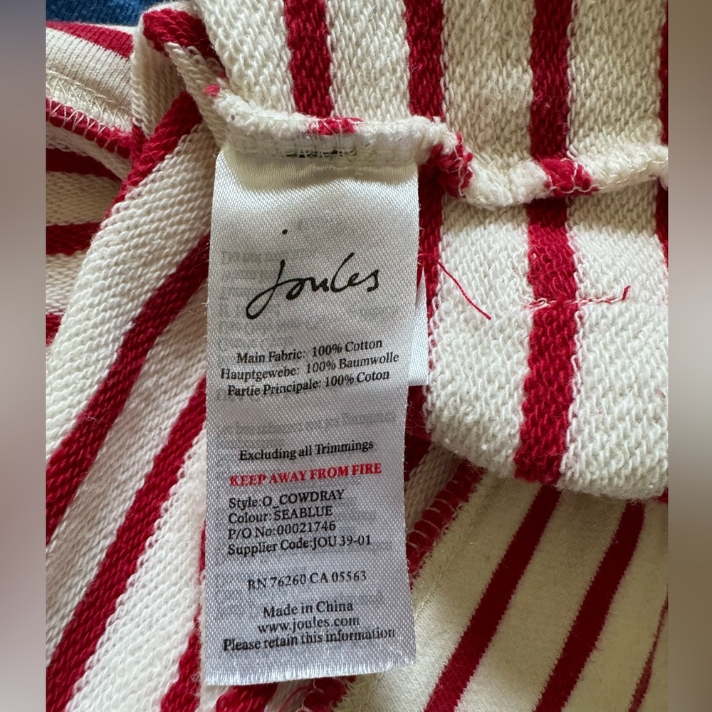 Joules Striped Sweatshirt Top - Picture 9 of 10
